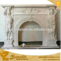 big modern statuary fireplace marble carving for home decoration